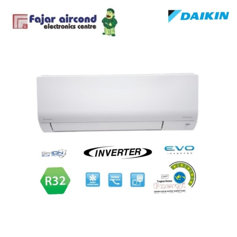 AC DAIKIN 1 PK STKF25AV14 Evo Inverter Malaysia