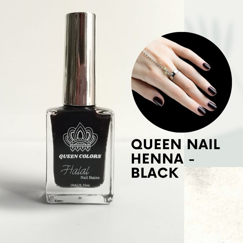Black Queen Nail Henna pacar kuku halal pacar kuku muslim pacar kuku halal sah buat sholat