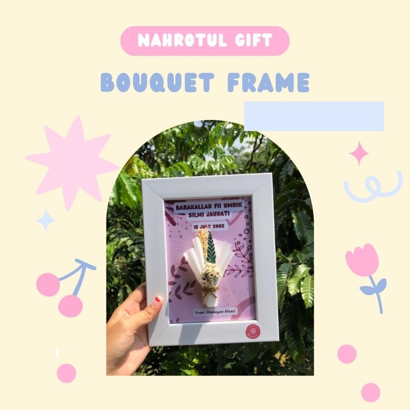 bingkai 5r kado wisuda gift frame bouquet bingkai kado wedding kado kekinian kado murah kado ulang t