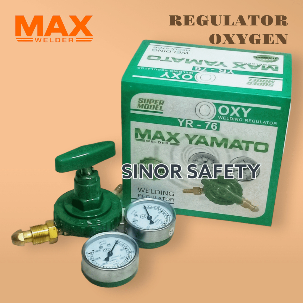 Original Regulator LAs Oksigen Max Yamato Tabung Gas Oxygen Welding