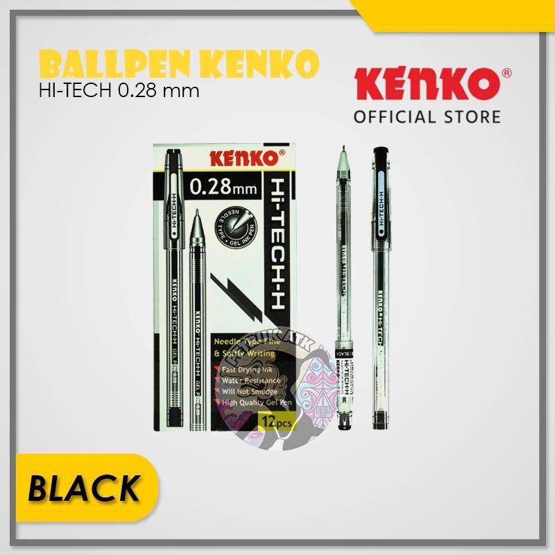

[PCS] PULPEN HI-TECH KENKO 0.28 MM HITAM/BIRU