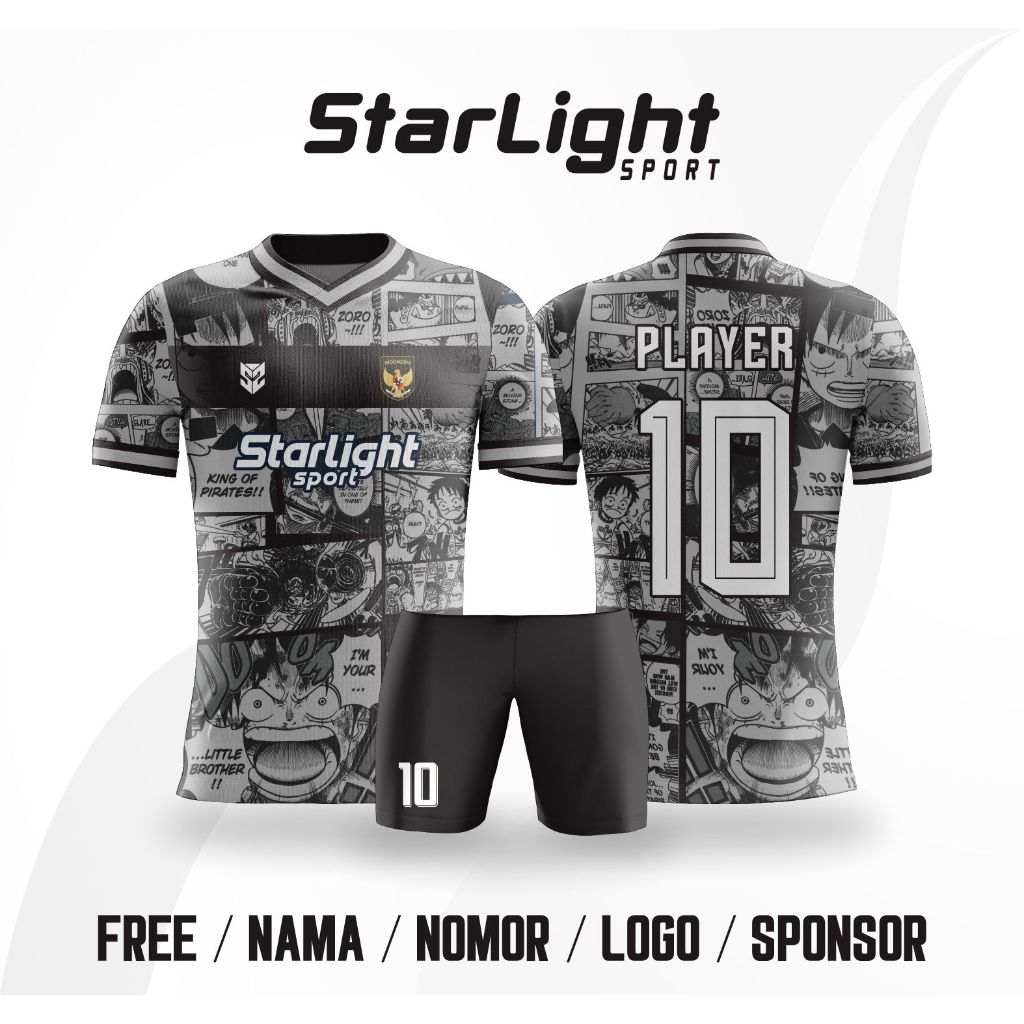 Jersey Bola Futsal Anime One Piece Printing