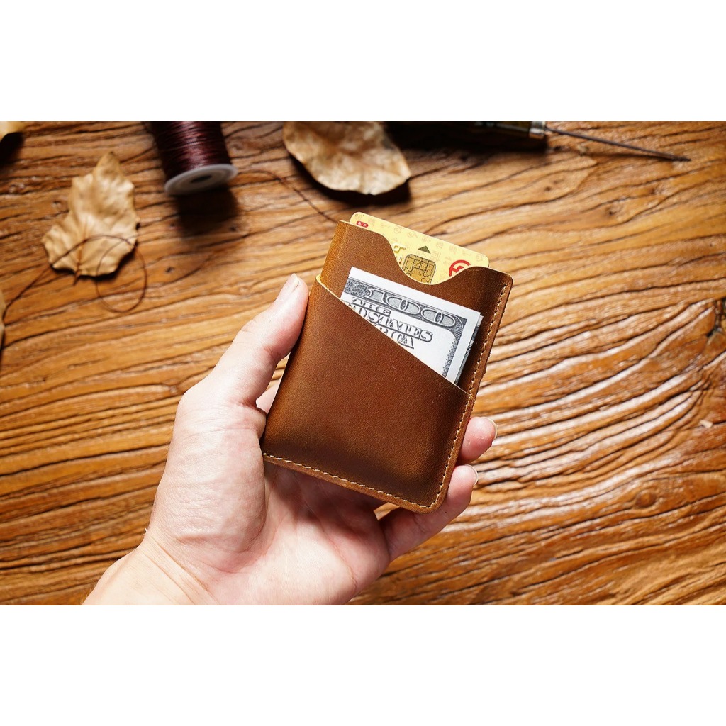 "Dompet Kartu Card Holder Kulit - Dompet Kartu Kulit Minimalis - Dompet Kulit Pria - Card Holder"
