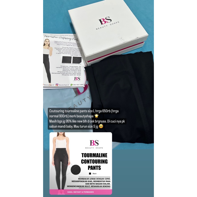 tourmaline contouring pants beauty shape