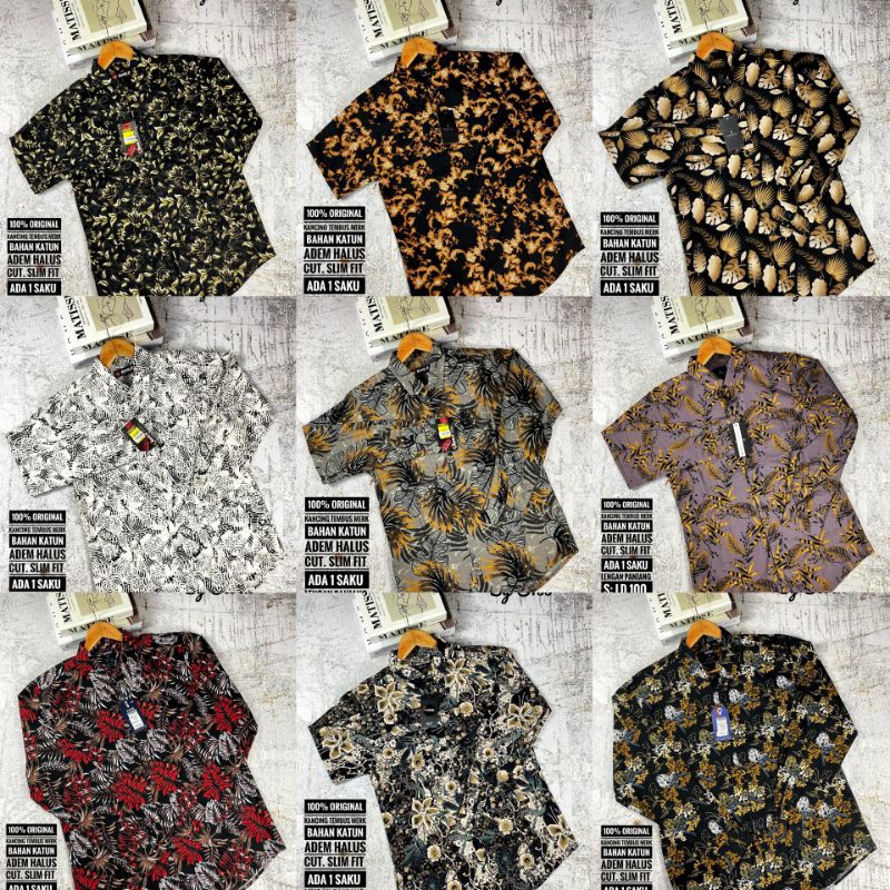 (GITA BRANDED) KEMEJA BATIK S135 KATUN PREMIUM
