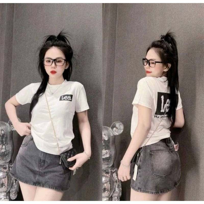 Kaos wanita casual atasan t-shirt lea  wanita kaos couple kaos family