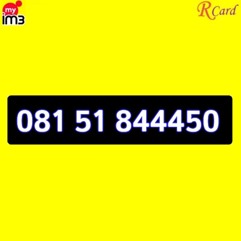 Perdana Nomor Cantik Indosat im3 11 digit BASO 844450