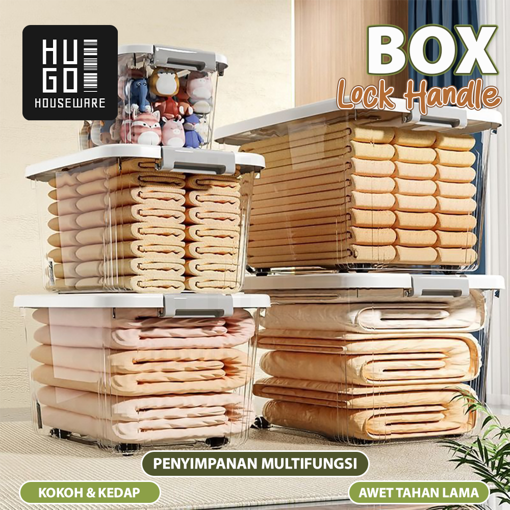 HUGO Container Box Storage Organizer Box Tempat Penyimpanan Besar Jumbo Multifungsi Kontainer Box Pl