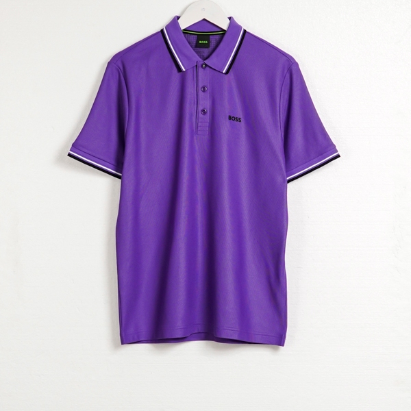 Kaos HUGO BOSS NEW PADDY BLACK PURPLE POLO 100% ORIGINAL