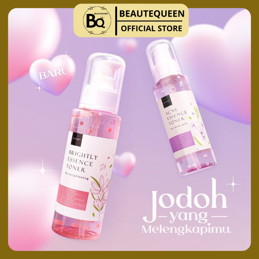 SCARLETT WHITENING BRIGHTLY ESSENCE TONER | SCARLETT WHITENING ACNE ESSENCE TONER | BRIGHTLY TONER |