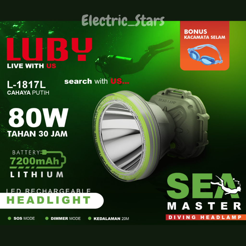 senter kepala luby diving 80w L-1817