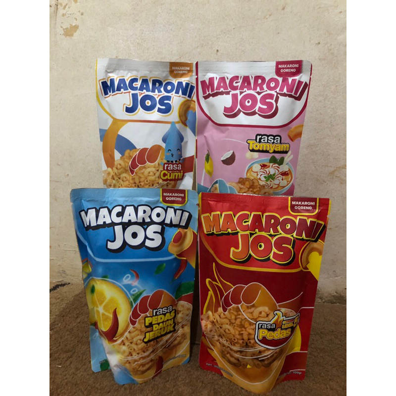 

MACJOS(makaroni jos) SNAK RINGAN,HARGA TERJANGKAU,ENAK DI NIKMATI DI CUACA KAPANPUN,MUDAH DI BAWA KEMANA MANA