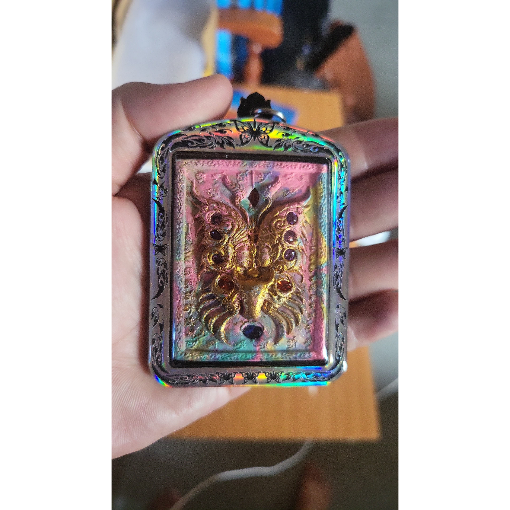 Amulet Thailand Butterfly Buffalo King - Kruba Krissana