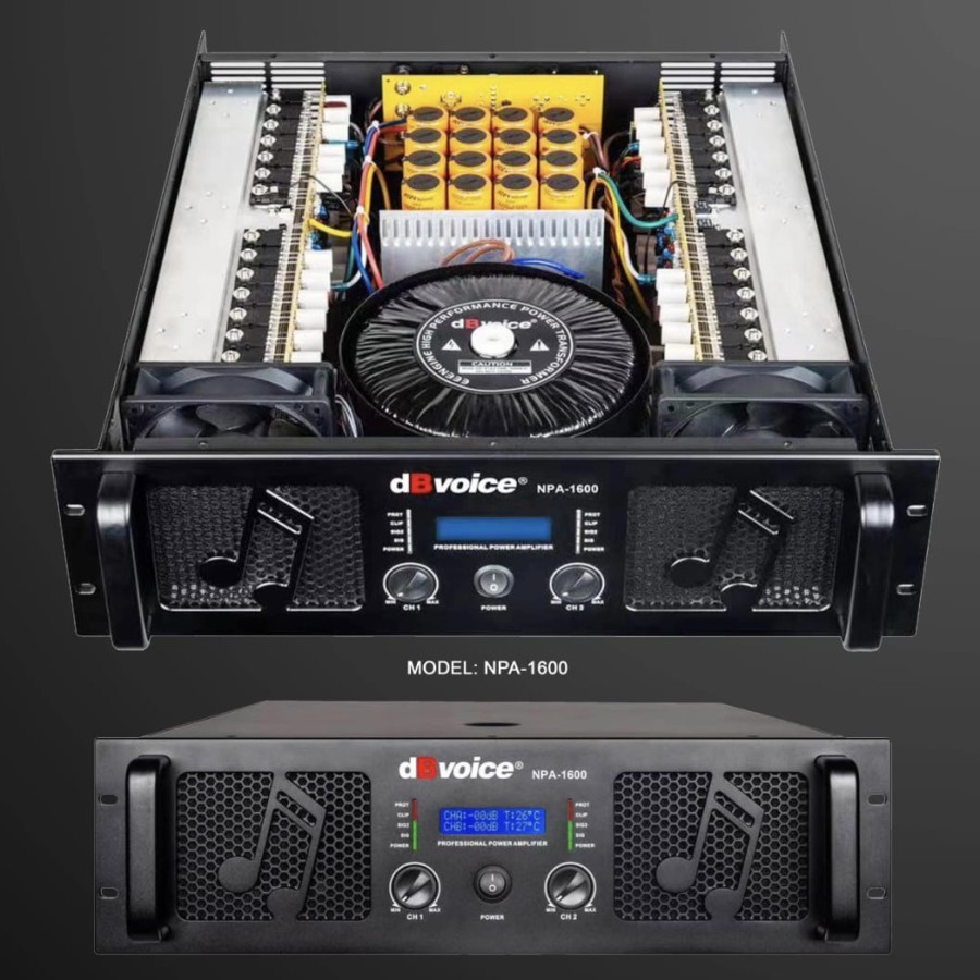 Power dB Voice NPA 1600 Original Amplifier dBvoice NPA1600 Class GB