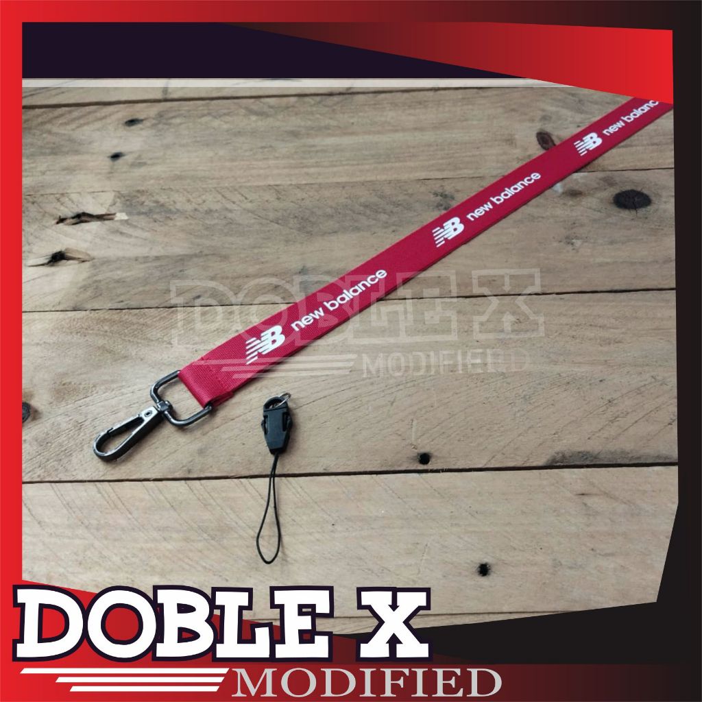 

LANYARD STRAP CUSTOM NEW BALAN CE RED