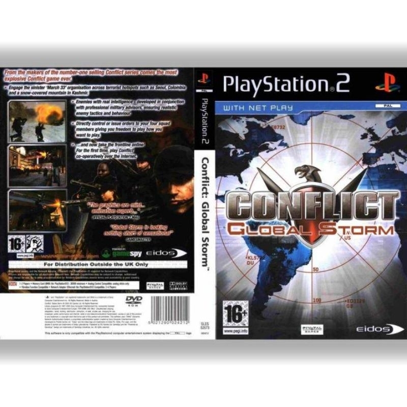 KASET ORIGINAL PS2 CONFLICT GLOBAL STORM - KASET GAME PERANG PLAYSTATION 2 TERLARIS - KASET VIDEO GA