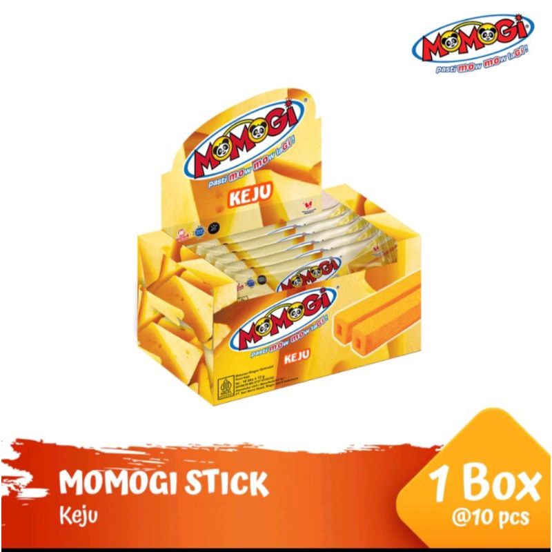 

Momogi Stick Long Rasa keju 1box isi 10pcs