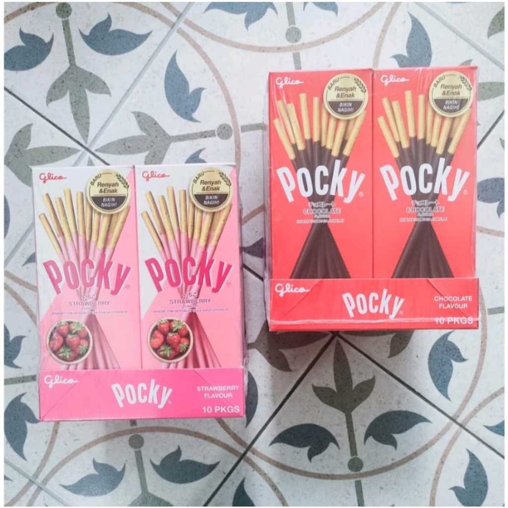 

Cod / Pocky mini wafer stik 1 dus 120 kotak / pocky mini wafer stik / Glico pocky mini 22 gram / Snack / Cemilan pocky halal cookies & cream, strawberry, coklat / Cemilan Anak / Stick mini coklat / Stick coklat varian rasa