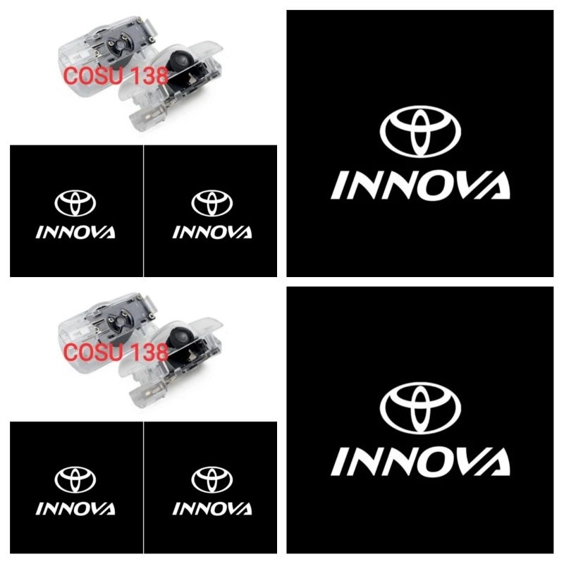 lampu pintu led projector welcome light toyota innova reborn