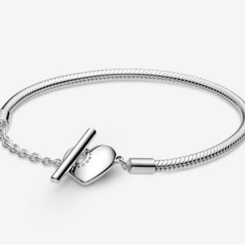 READY PRELOVED | Pandora Heart T-bar bracelet size 19