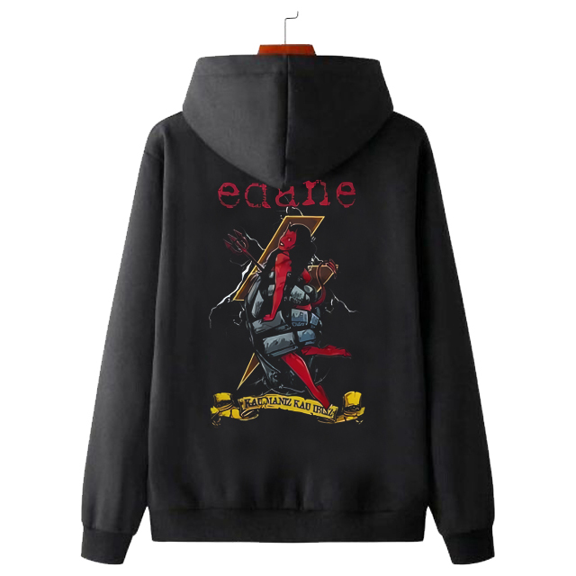 Sweater Hoodie Edane Kau Maniz Kau Ibliz Hoodie Bahan Cotton Fleece | Sedia Jumper & Zipper (Ritslet