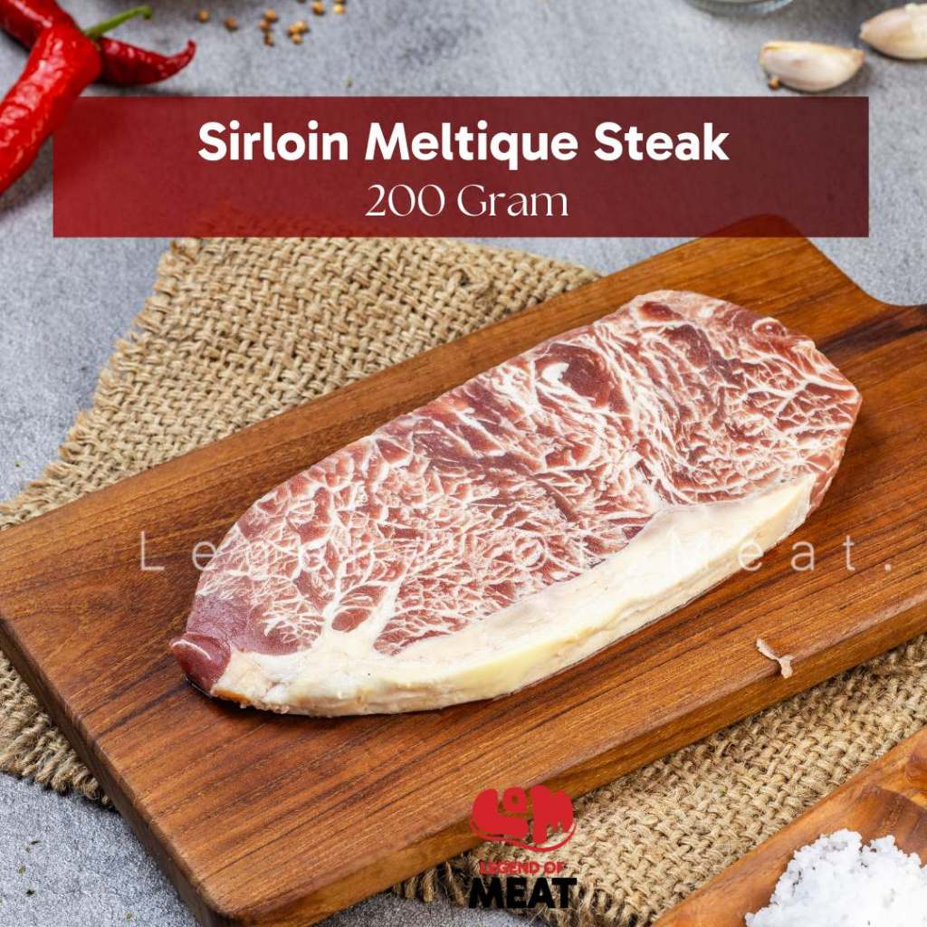 

Sirloin Import Steak Meltik / Aus Beef Meltique Sirloin 200 gram FROZEN FOOD