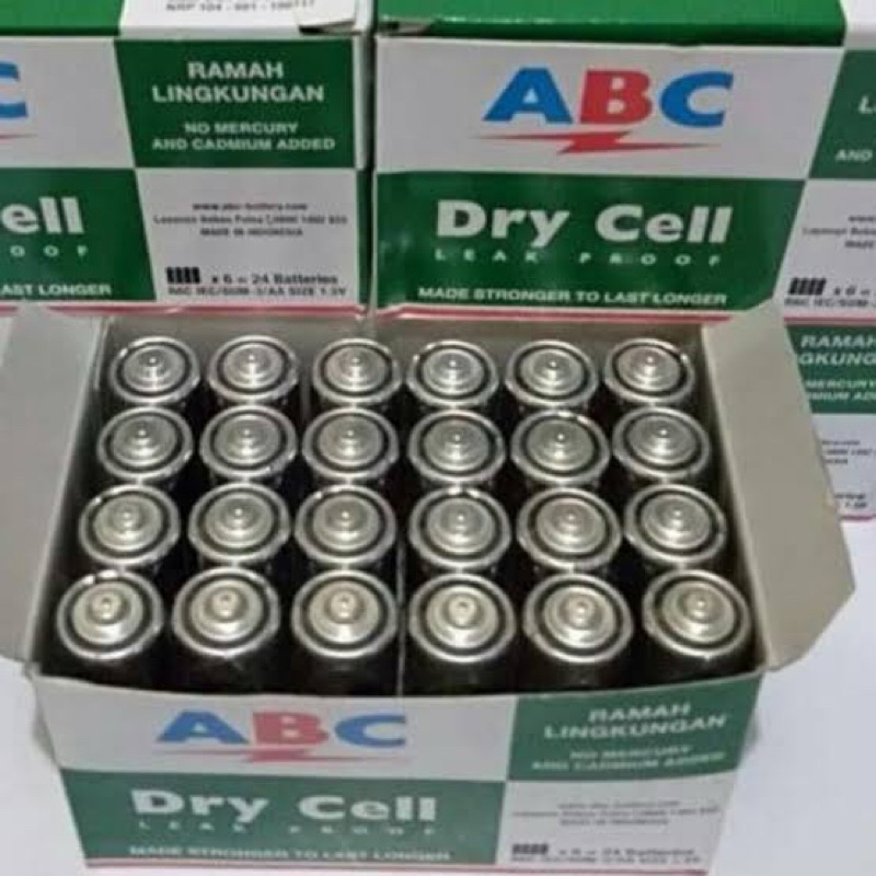 Baterai Abc A2 Hijau isi 24pcs batu abc tanggung