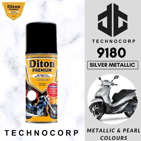 

Cat Semprot DITON PREMIUM 918 SILVER METALLIC SPARKLING SILVER ART Y6U5