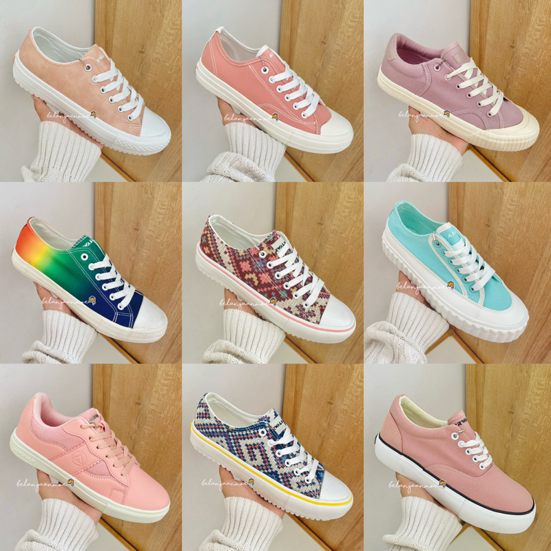 SALE Airwalk Women Sepatu Wanita Putih Pink Merah