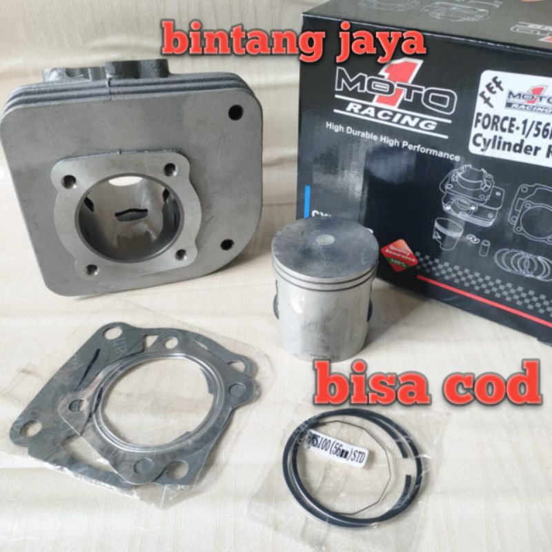 blok seher/cylinder blok seher standar dan bore up buat motor Yamaha force 1/f1zr uk 52mm dan 56mm m