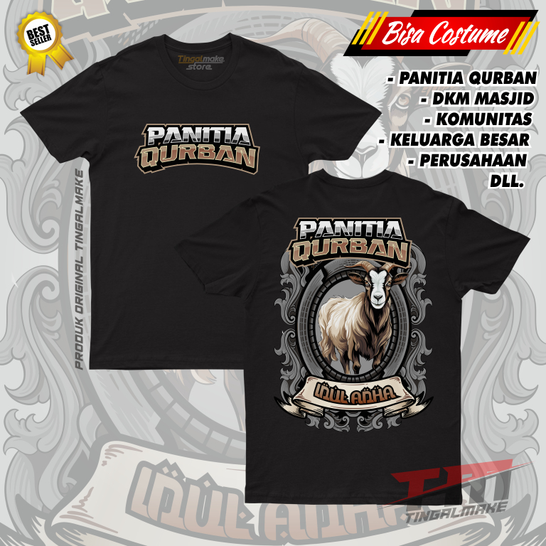 DTF | COSTUME QURBAN Z3 PANITIA QURBAN TSHIRT | KAOS QURBAN | SABLON DIGITAL DTF | SABLON SATUAN | T