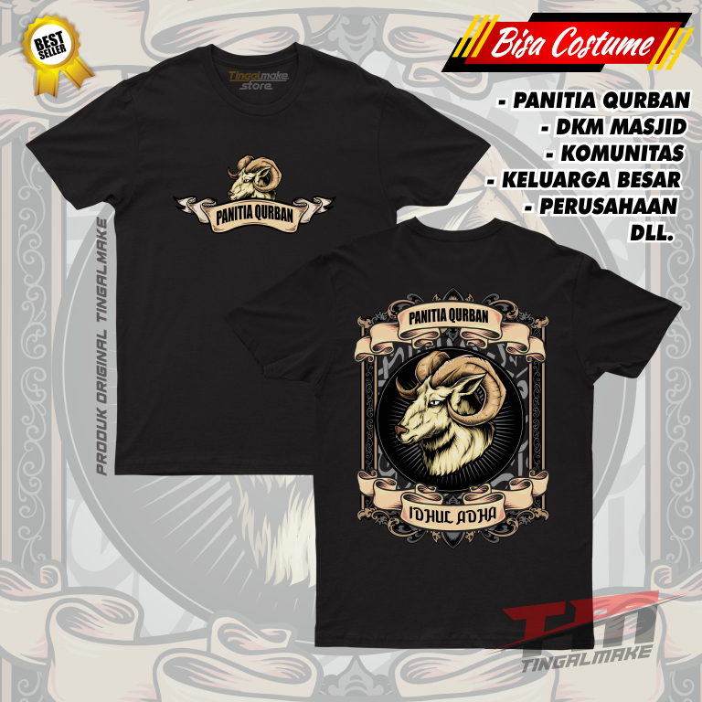 DTF | COSTUME QURBAN Z5 PANITIA QURBAN TSHIRT | KAOS QURBAN | SABLON DIGITAL DTF | SABLON SATUAN - F