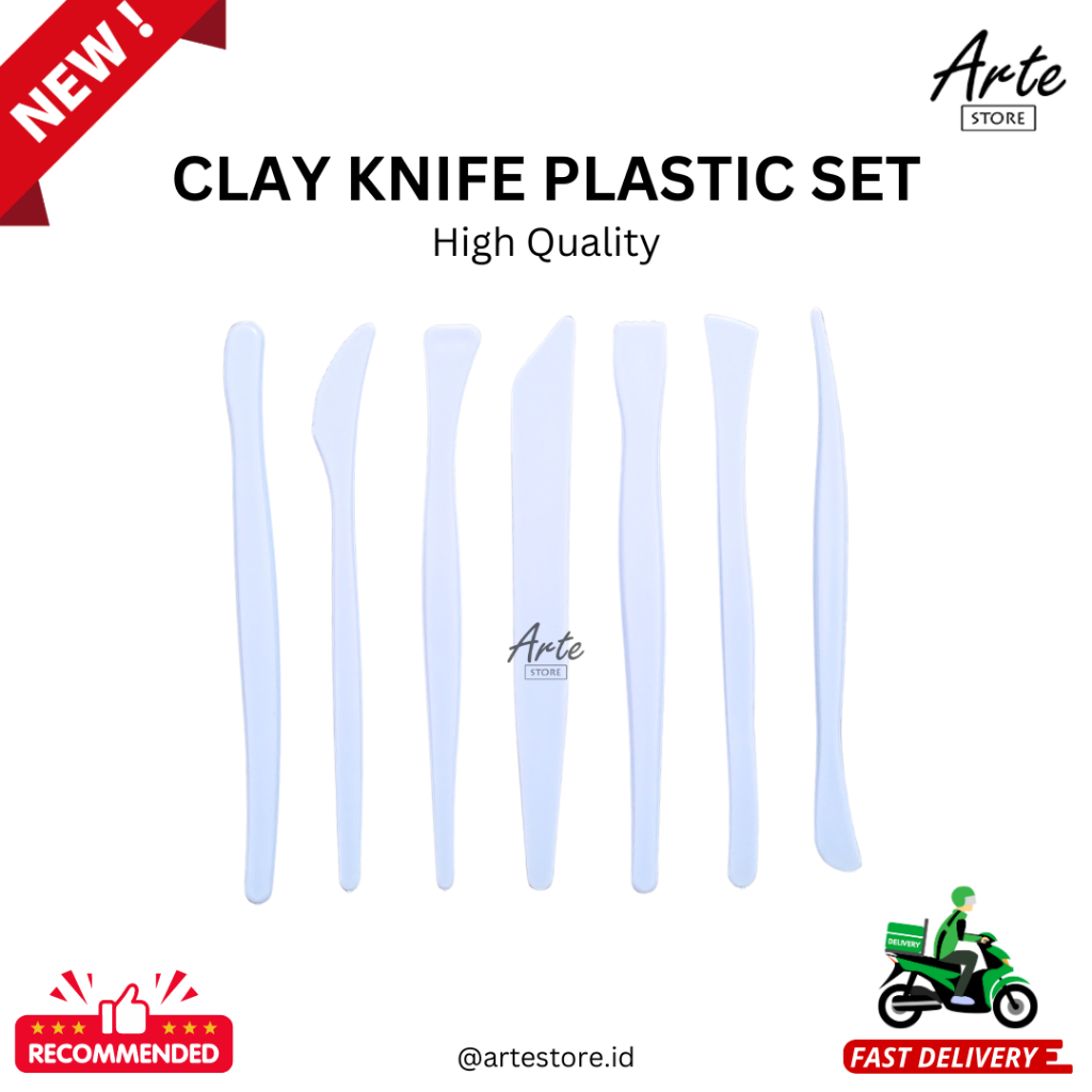 

Clay Knife Plastic Set - Pisau Ukir