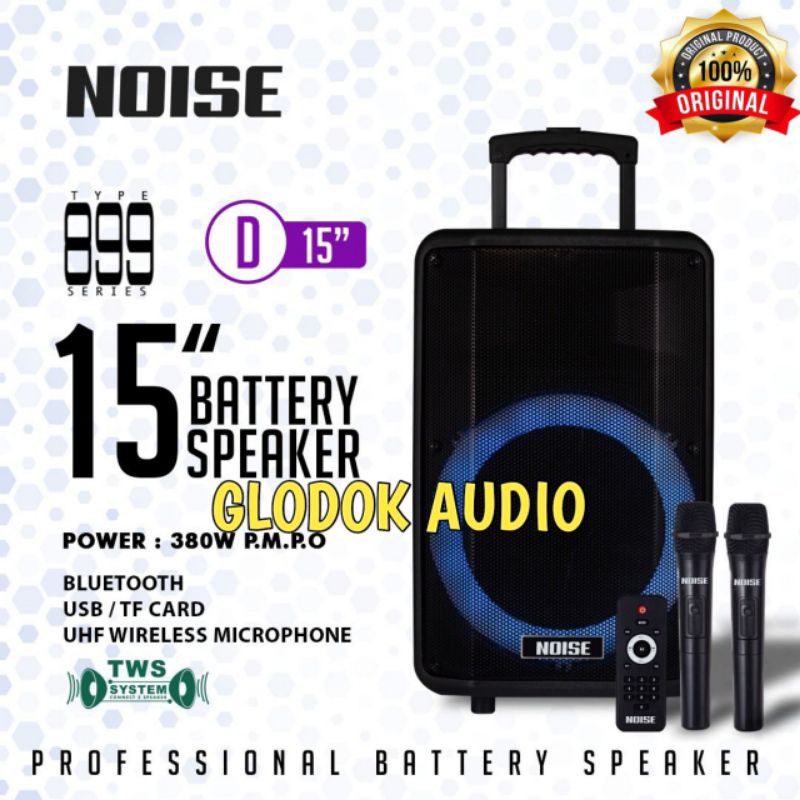 Speaker Portabel Noise 899 D15 Original 15inch Bluetooth