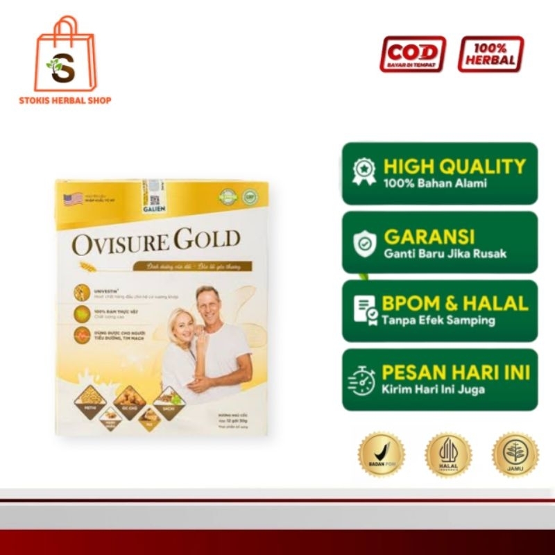 

OVISURE GOLD ORIGINAL SUSU VITAMIN TULANG DAN SENDI NYERI OTOT ASTEOPOROSIS OSTEOARTHRITIS