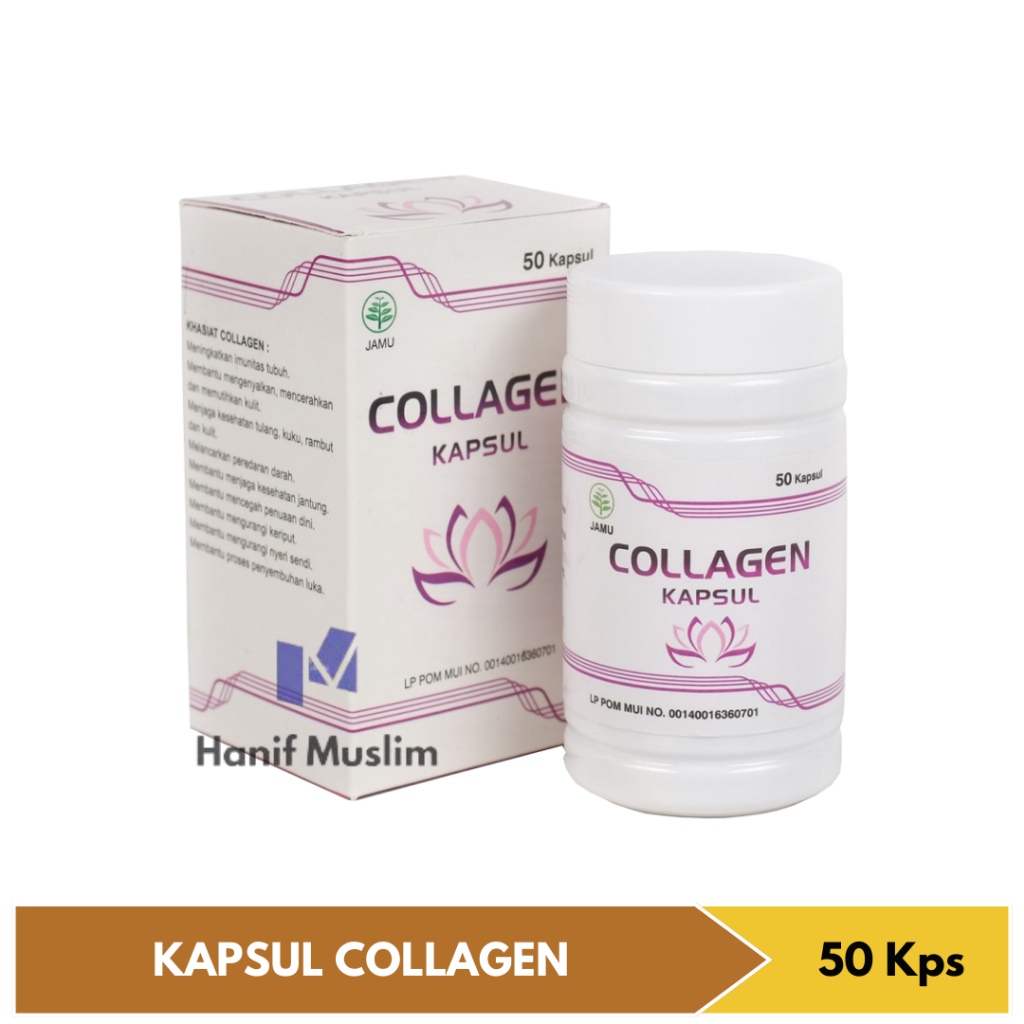 Kapsul Collagen Herbal 21 Nutrisi Kulit Alami Kapsul Kolagen Pemutih Kulit - 50 Kapsul