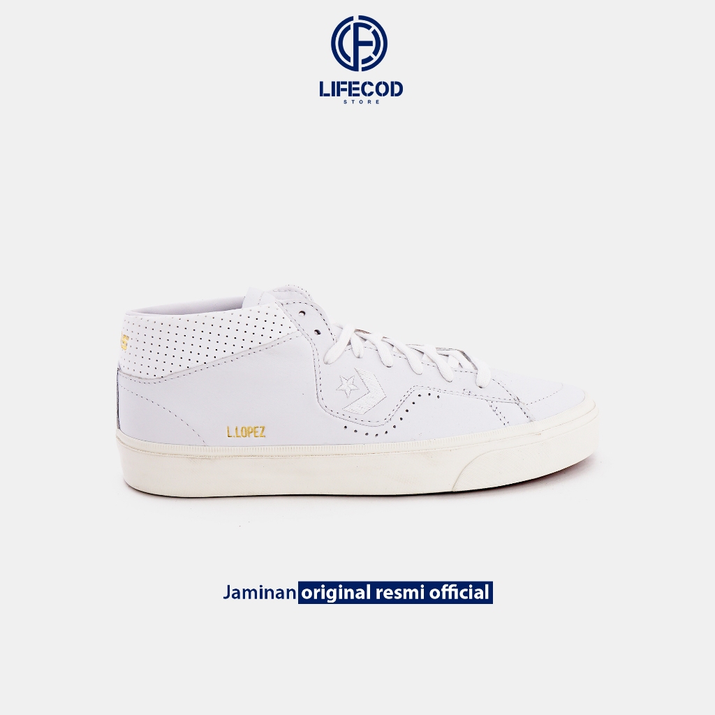 Sepatu Sneakers Converse Louie Lopez Mid White A05090C Original Resmi