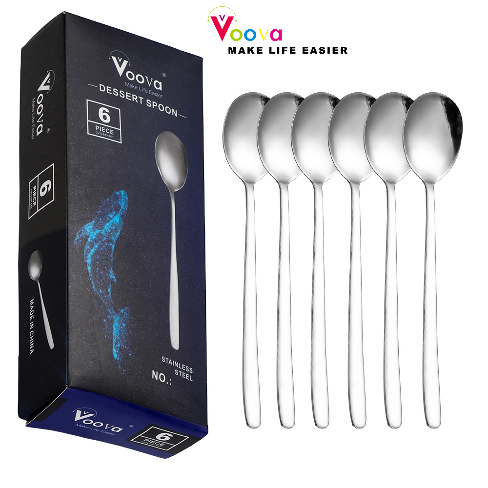 VOOVA Sendok Makan Set Stainless /Sendok Garpu Korea / Set alat makan Korea