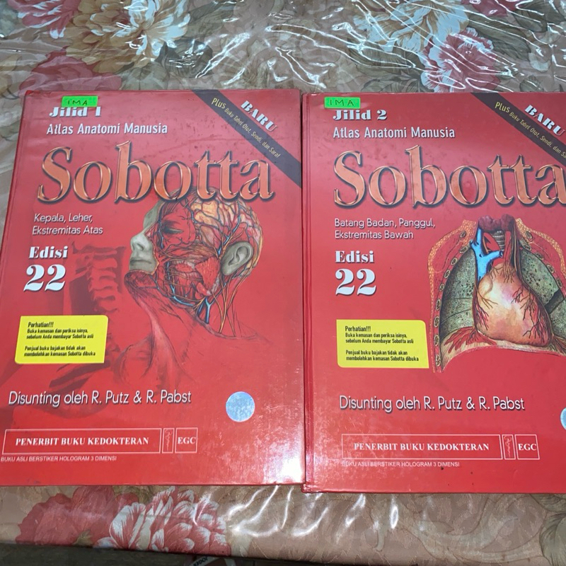 Preloved: SOBOTTA ATLAS ANATOMI MANUSIA EDISI 22 JILID 1 & 2