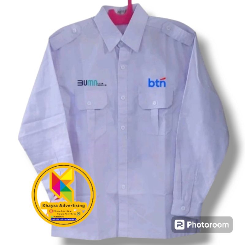 kemeja bumn btn seragam bumn btn baju bumn btn putih