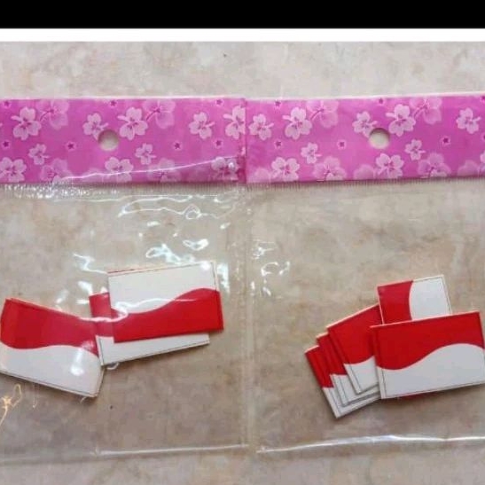 

10PCS STICKER MERAH PUTIH / TEMPELAN PIPI BENDERA / STICKER PIPI MERAH PUTIH