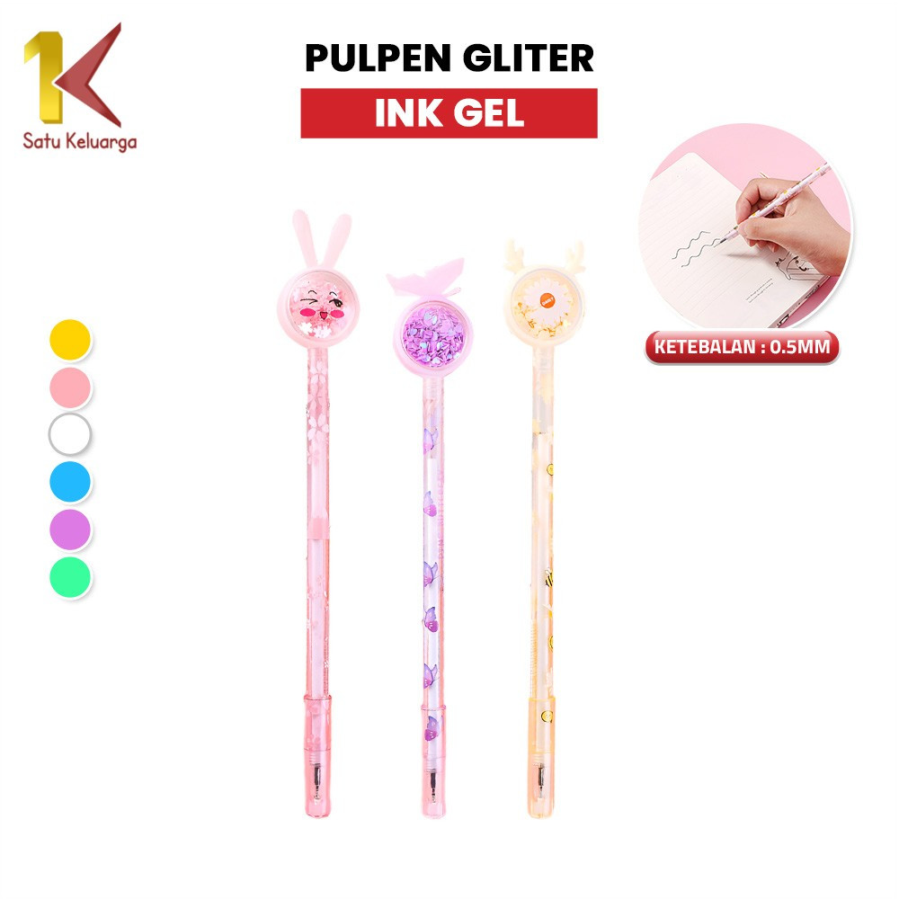 

Satu Keluarga Pulpen Gel Bunny 0.5mm A90 Pena Kupu Motif Payet Gliter Ink Gel Pena Gel Pastel Alat Tulis Karakter Perlengkapan Sekolah Kantor Pena Cair Daisy