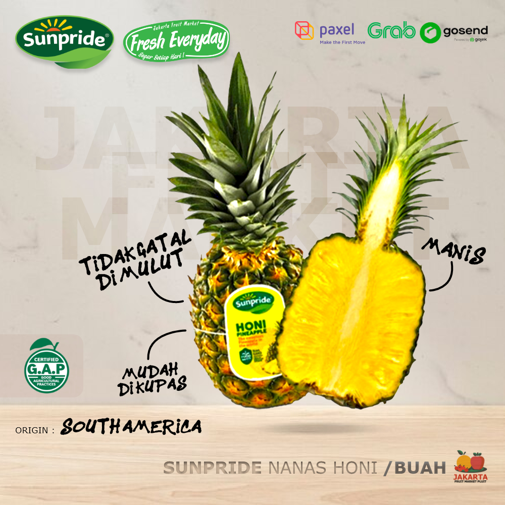 

SUNPRIDE NANAS HONI | sweet pineapple crown buah segar