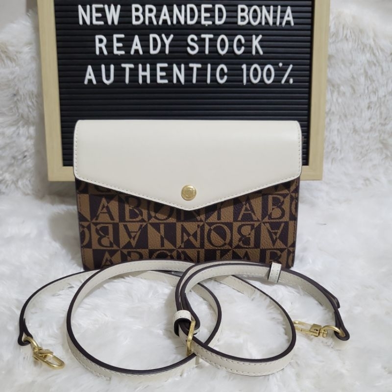 tas bonia original sling bag amplop monogram new arrival