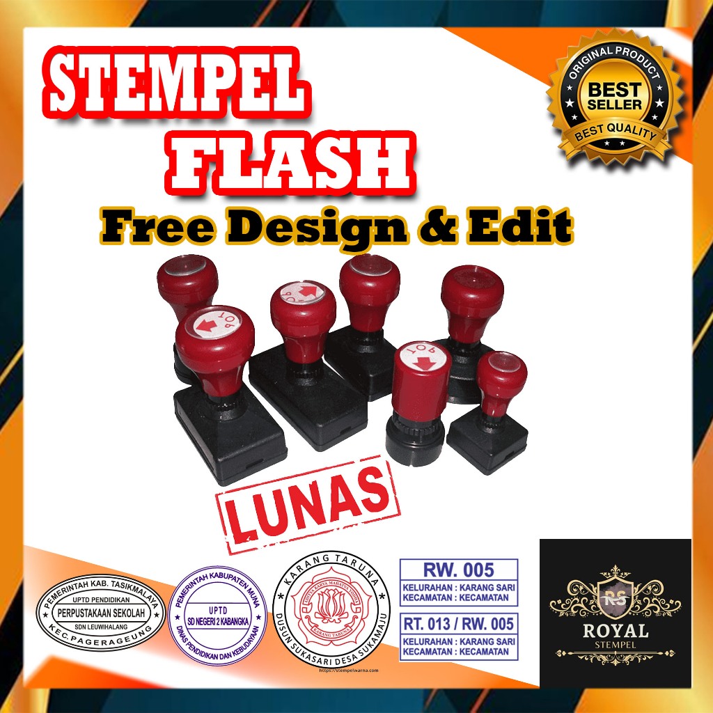 

Adn STEMPEL WARNA COSTUM FREE DESAIN