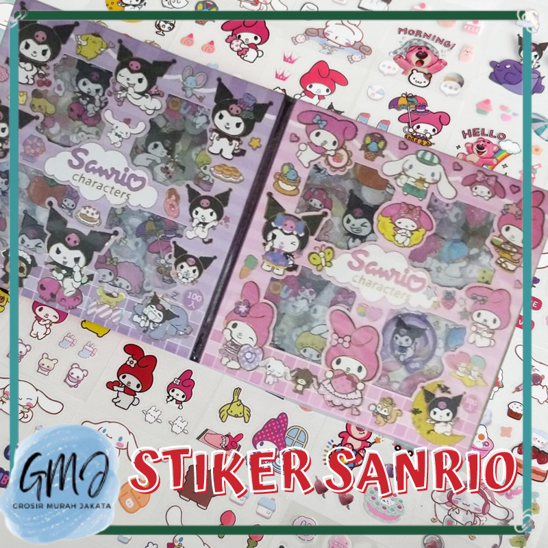 

GROSIR MURAH Sticker 200 Lembar Karakter Anime Anak Sanrio BTS BlackPink 2D Dekorasi