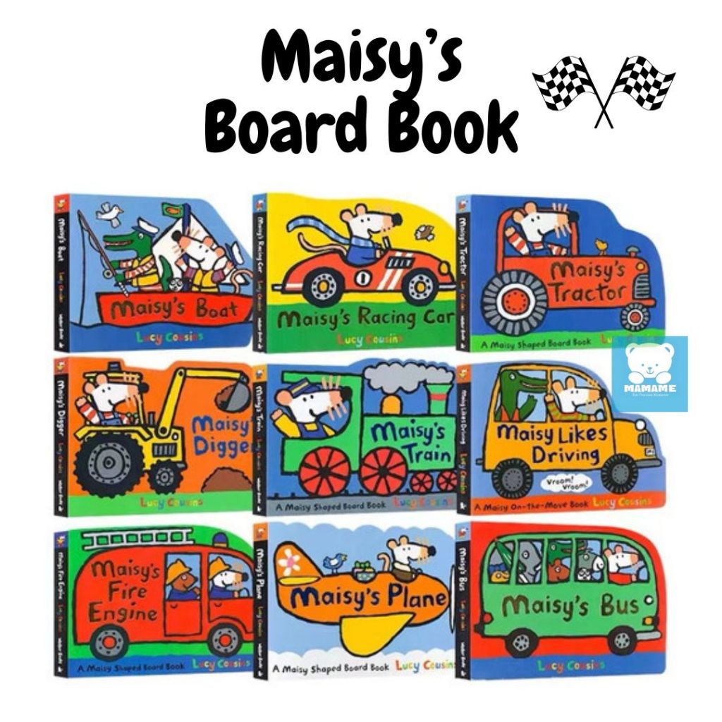 

RB A Go With Maisy Board Book by Lucy Cousins Buku Anak Buku Verchiles Buku Inggirs Happychild