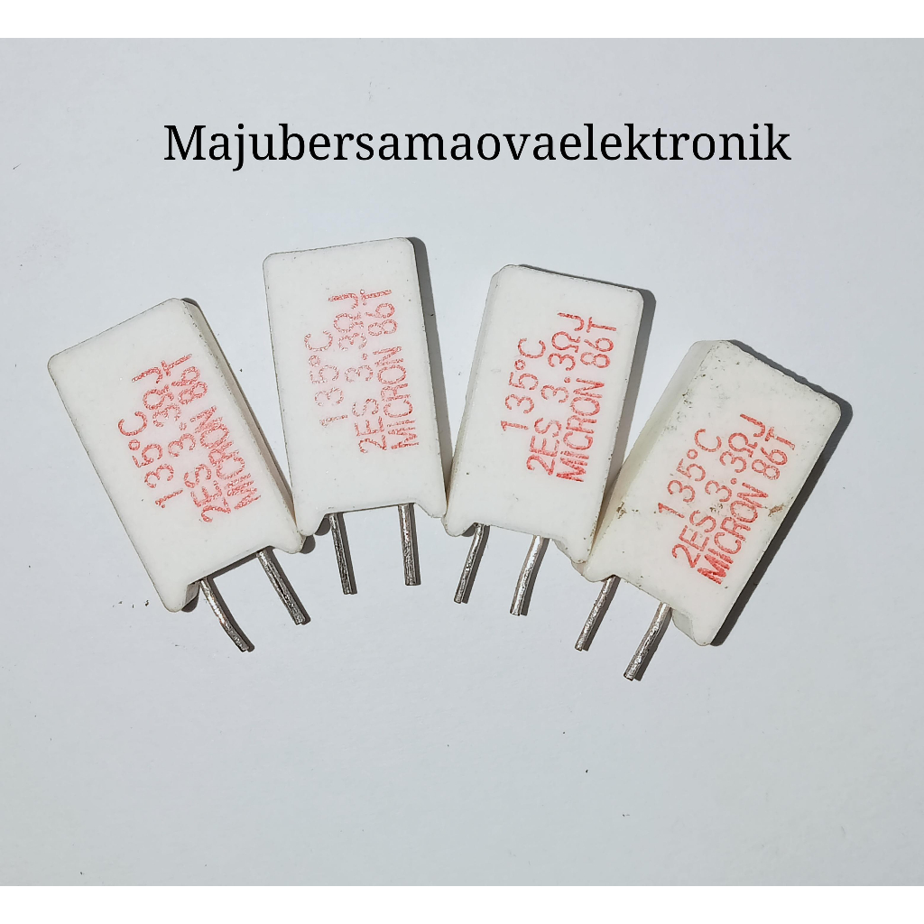 3.3 ohm 2W 3R3 Thermal Fuse Resistor 135C Isi 10pcs Original Micron