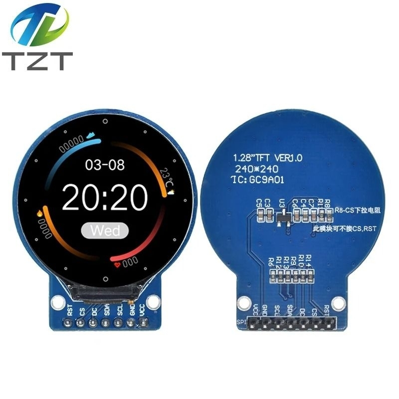 Lcd Tft Display Round 1.28 Inch Driver GC9A01 RGB 240x240