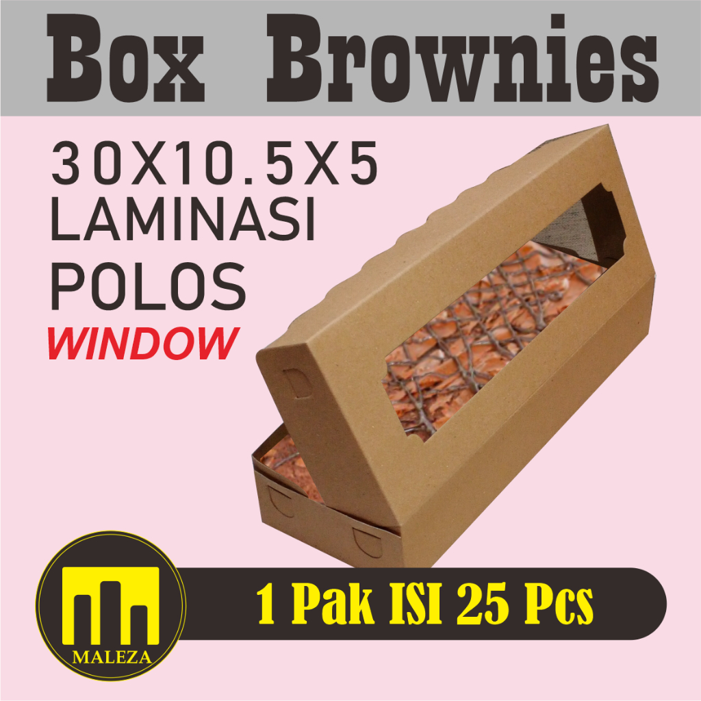 RB Dus Brownies 30x10x5/ box brownies 30x10x5/dus bolen isi 25